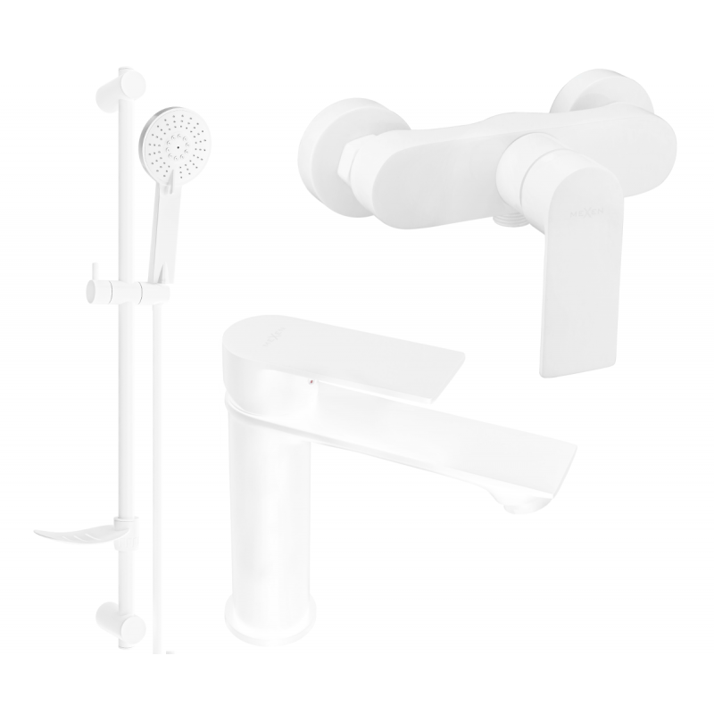 Mexen Royo DF40 ensemble de douche, blanc - 72204DF40-20