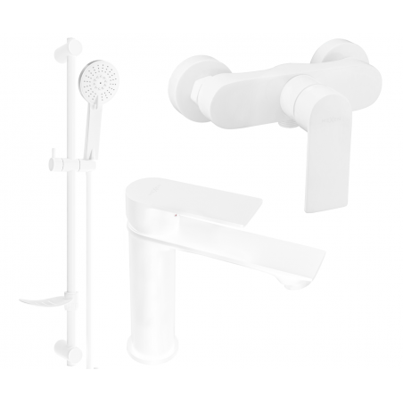 Mexen Royo DF40 ensemble de douche, blanc - 72204DF40-20