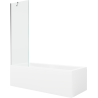 Mexen Cubik baignoire rectangulaire 150 x 70 cm avec habillage et écran 1-volet 60 cm, transparent, chrome - 550315070X95060000?