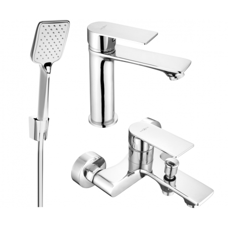Ensemble de baignoire Mexen Royo R62, chrome - 72203R62-00