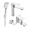Ensemble de baignoire Mexen Royo R62, chrome - 72203R62-00