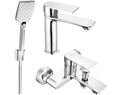 Ensemble de baignoire Mexen Royo R62, chrome - 72203R62-00
