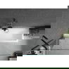 Mexen Cubik baignoire rectangulaire 160 x 70 cm avec habillage et paravent à 1 vantail 100 cm, transparent, noir - 550316070X95?