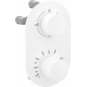 Baignoire-douche thermostatique Mexen Kai 3 sorties, blanc - 77602-20