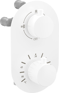 Mexen Kai robinet de baignoire-douche thermostatique à 3 sorties, blanc - 77602-20