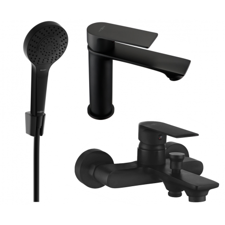 Ensemble baignoire Mexen Royo R05, noir - 72203R05-70