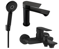 Mexen Royo R40 ensemble de baignoire, noir - 72203R40-70