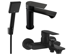 Mexen Royo R45 ensemble pour baignoire, noir - 72203R45-70