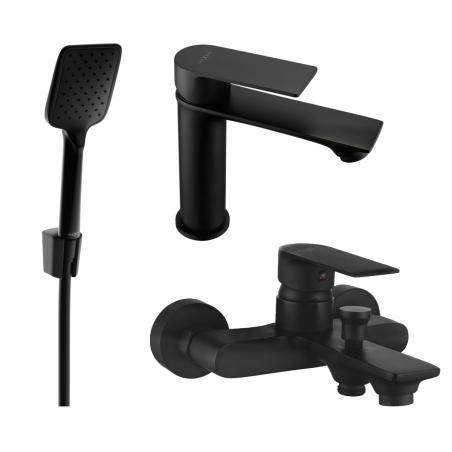 Mexen Royo R62 ensemble de baignoire, noir - 72203R62-70