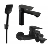 Mexen Royo R62 ensemble de baignoire, noir - 72203R62-70