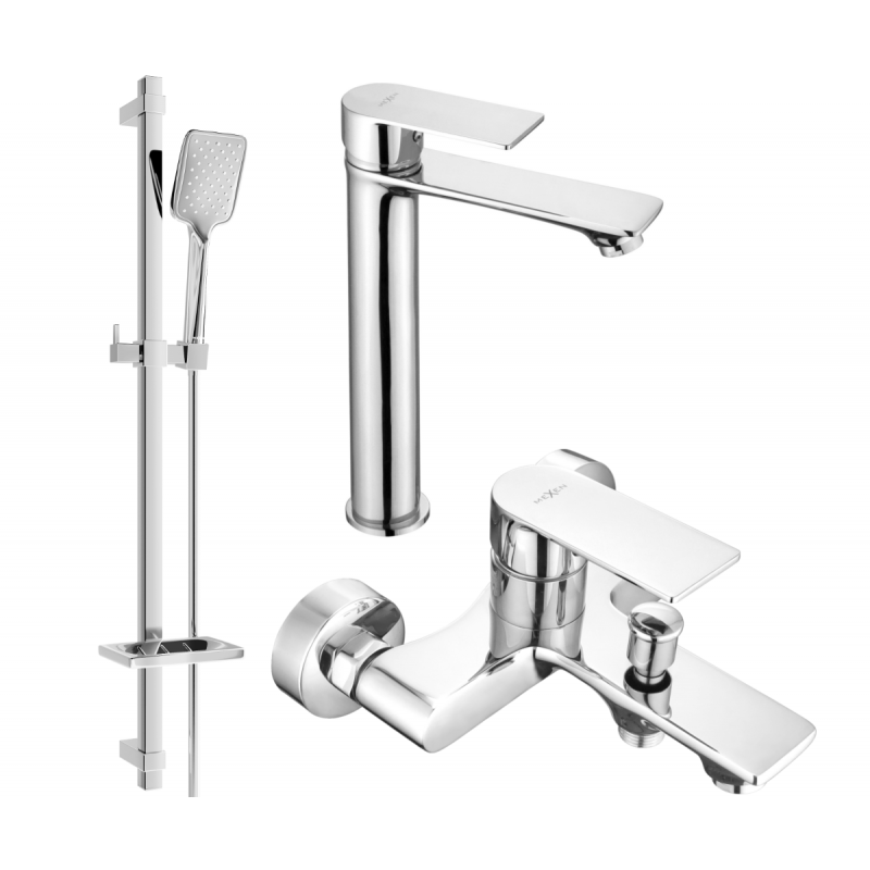 Mexen Royo DQ62 ensemble de bain, chrome - 72213DQ62-00