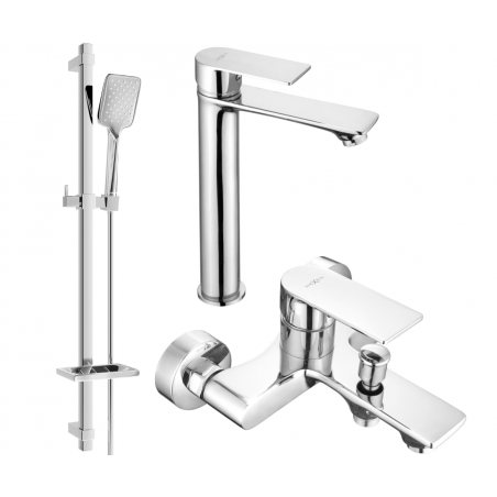 Mexen Royo DQ62 ensemble bain, chrome - 72213DQ62-00