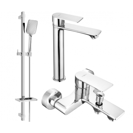 Mexen Royo DQ62 ensemble de bain, chrome - 72213DQ62-00