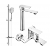 Mexen Royo DQ62 ensemble de bain, chrome - 72213DQ62-00