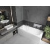 Mexen Vega baignoire rectangulaire 150 x 70 cm avec habillage et paroi de douche 1 volet 50 cm, transparent, chrome - 550115070?