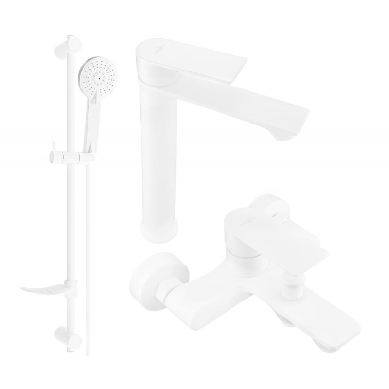 Mexen Royo DF40 ensemble de bain, blanc - 72213DF40-20