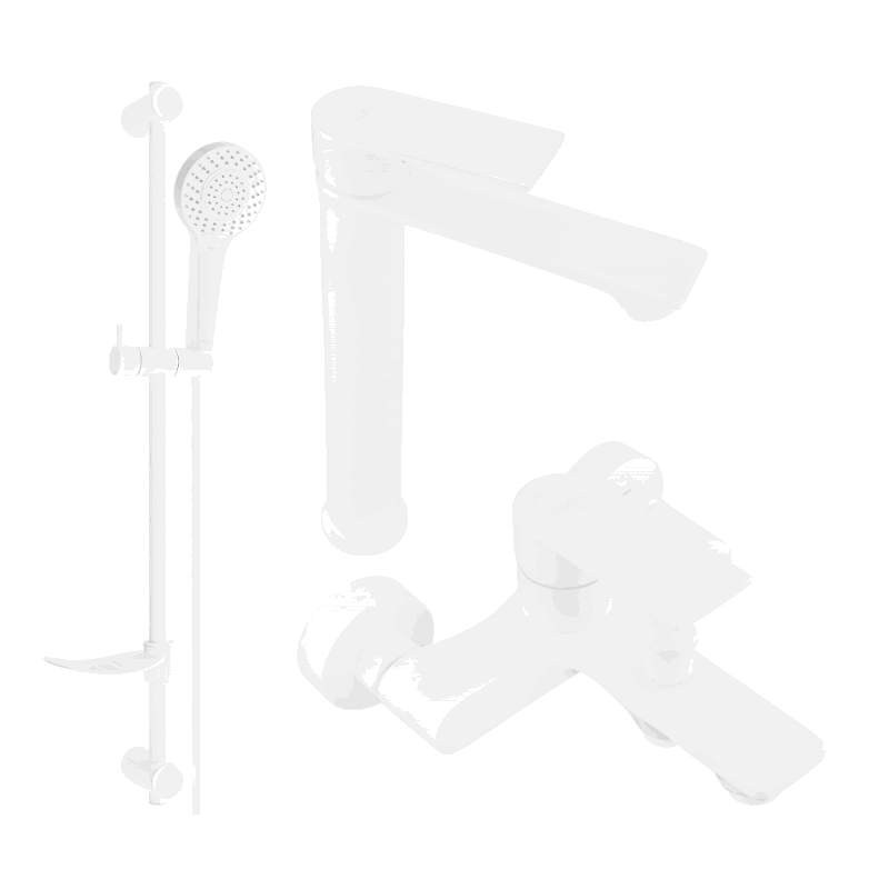 Mexen Royo DF05 ensemble de bain, blanc - 72213DF05-20