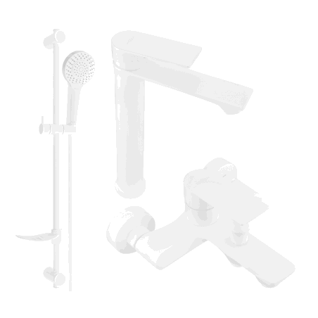 Mexen Royo DF05 ensemble de bain, blanc - 72213DF05-20