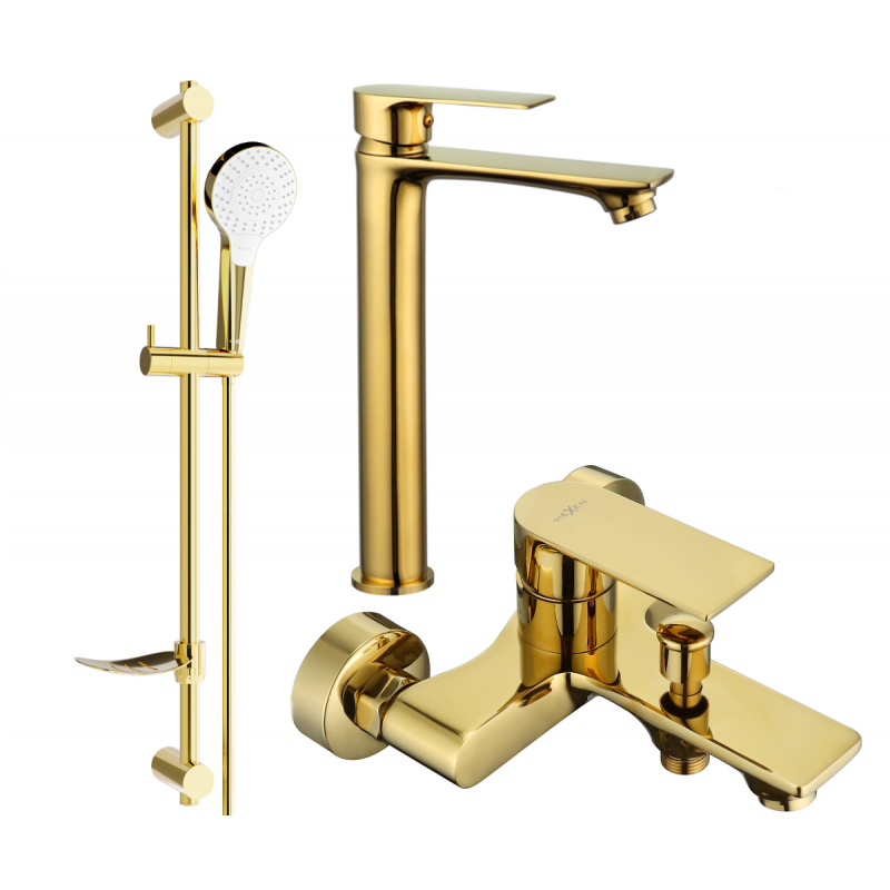 Mexen Royo DF05 ensemble de baignoire, doré - 72213DF05-50
