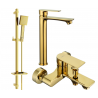 Mexen Royo DQ45 ensemble pour baignoire, doré - 72213DQ45-50