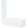 Baignoire rectangulaire Mexen Vega 170 x 70 cm avec habillage et paroi 1 volet 50 cm, transparent, chrome - 550117070X950500000?