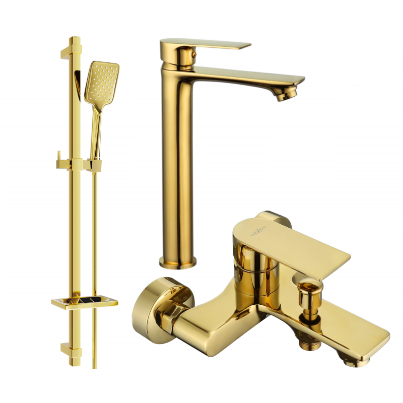 Mexen Royo DQ62 ensemble baignoire, doré - 72213DQ62-50