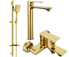 Mexen Royo DQ62 ensemble baignoire, doré - 72213DQ62-50