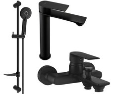 Mexen Royo DF40 ensemble de baignoire, noir - 72213DF40-70