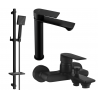 Mexen Royo DQ45 ensemble de baignoire, noir - 72213DQ45-70