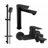 Mexen Royo DQ62 ensemble de baignoire, noir - 72213DQ62-70