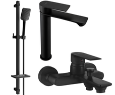 Mexen Royo DQ62 ensemble de baignoire, noir - 72213DQ62-70