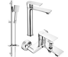 Mexen Royo DQ45 ensemble bain, chrome - 72213DQ45-00