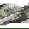 Mexen Enzo évier de cuisine en granit 1-bac avec égouttoir et robinet de cuisine Flora, beige - 6506-69-670401-07