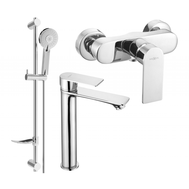 Mexen Royo DF40 ensemble de douche, chrome - 72214DF40-00