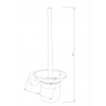 Mexen Loft Brosse à WC, Noir - 7012650-70