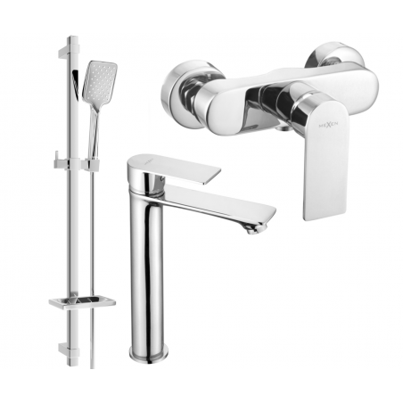 Mexen Royo Ensemble de douche DQ62, chromé - 72214DQ62-00