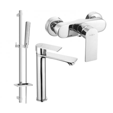 Ensemble de douche Mexen Royo DQ72, chrome - 72214DQ72-00