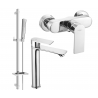 Ensemble de douche Mexen Royo DQ72, chrome - 72214DQ72-00