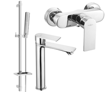 Ensemble de douche Mexen Royo DQ72, chrome - 72214DQ72-00