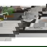 Mexen Andres évier en granit 1,5 cuves avec égouttoir et robinet de cuisine Flora, blanc - 6515-20-670401-00
