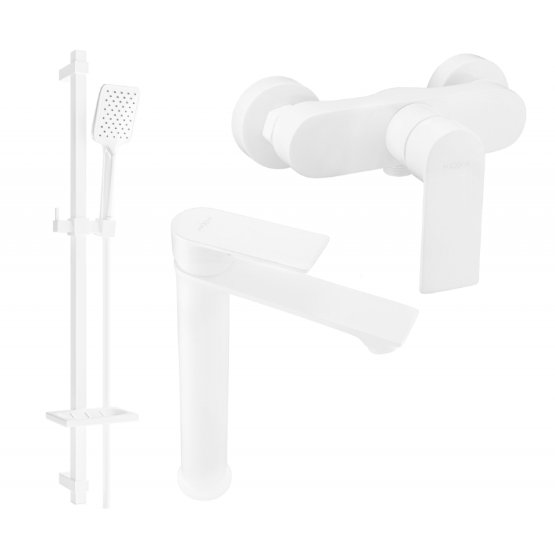 Mexen Royo DQ62 ensemble de douche, blanc - 72214DQ62-20