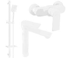 Ensemble de douche Mexen Royo DQ62, blanc - 72214DQ62-20