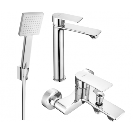 Mexen Royo R45 ensemble de bain, chromé - 72213R45-00