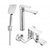 Ensemble de bain Mexen Royo R62, chrome - 72213R62-00
