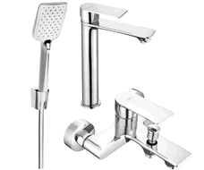 Ensemble de bain Mexen Royo R62, chrome - 72213R62-00