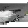 Mexen Vega baignoire rectangulaire 180 x 80 cm avec tablier et paroi de douche 1 volet 100 cm, motif noir - 550118080X951000707?