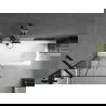 Mexen Vega baignoire rectangulaire 180 x 80 cm avec habillage et écran de douche à 1 volet 80 cm, motif noir - 550118080X950800?