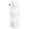 Robinet baignoire-douche thermostatique 3 sorties Mexen Kai, blanc - 77603-20