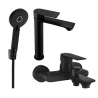 Mexen Royo R40 ensemble pour baignoire, noir - 72213R40-70