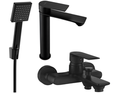 Mexen Royo R45 kit de baignoire, noir - 72213R45-70